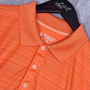 Bermuda Sands Polo Shirt Mens XL‎ Orange/Coral WickAway Technology  Performance
